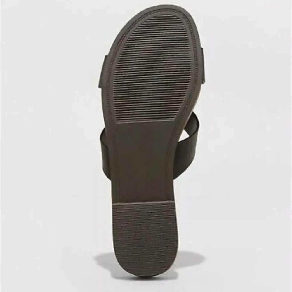 New Day Women's Catie Slide Sandals in Black SIZE 10 - Picture 4 of 4